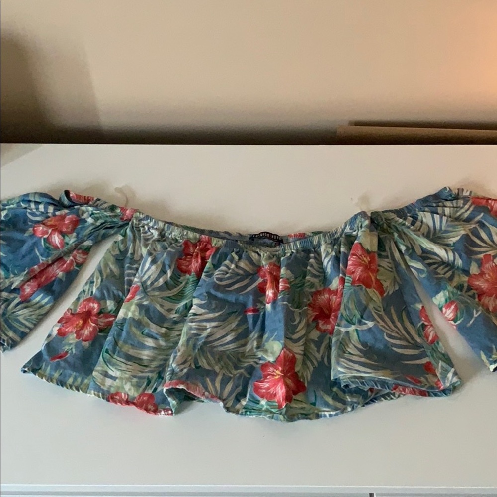 Floral print crop top